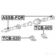 Карданный подшипник FEBEST B6 Z15S 3829676 4056111003498 tcb005 - Изображение 2
