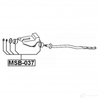Сайлентблок FEBEST K CJPFH msb037 3827589 4056111064116 - Изображение 2