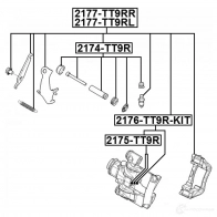 Ремкомплект суппорта FEBEST T P9B3 2175tt9r 4056111104041 3824839 - Изображение 2