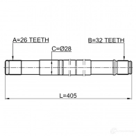 Приводной вал FEBEST S 71NN 2112cb4lh 4056111129877 1424732399 - Изображение 2