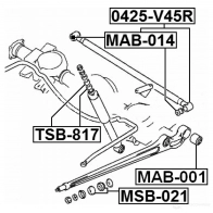 Сайлентблок FEBEST 3827580 7XA CHX msb021 4056111001678 - Изображение 2
