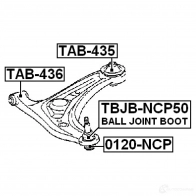 Ремкомплект шаровой опоры FEBEST 3829669 5 SX03QJ tbjbncp50 4056111022307 - Изображение 2