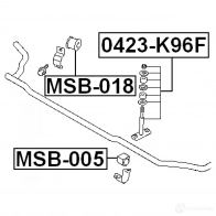 Втулка стабилизатора FEBEST 3827579 msb018 4056111007274 S ZXTZGL - Изображение 2