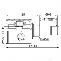 Шрус граната FEBEST 2111tt9dlh 4056111118512 F4HRW TK 1270599058 - Изображение 2