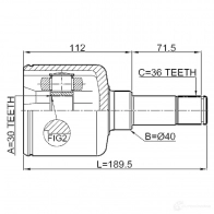 Шрус граната FEBEST 2111trdlh 4056111113814 2MRASM L 3824738 - Изображение 2