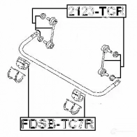 Стойка стабилизатора, тяга FEBEST 4056111069920 3824821 8N0 71A 2123tcr - Изображение 2
