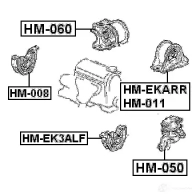 Подушка двигателя, опора FEBEST 4056111020129 BQSG QZY hmekarr 3826660 - Изображение 2