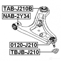 Ремкомплект шаровой опоры FEBEST 4056111058627 tbjbj210 P V20YNE 156324361 - Изображение 2