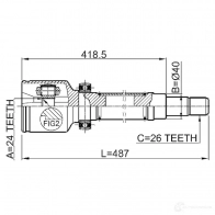 Шрус граната FEBEST 2111tc7rh 3824734 4056111070650 VM 9WDP - Изображение 2