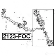 Стойка стабилизатора, тяга FEBEST 4056111011981 2123foc C K8WRT 3824816 - Изображение 2