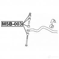 Втулка соединительной тяги FEBEST 4056111018607 3827567 msb003 NT3G 3DC - Изображение 2