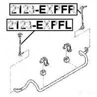 Стойка стабилизатора, тяга FEBEST REI Y4Z 4056111101668 2123expfr 3824813 - Изображение 2