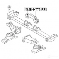 Подушка двигателя, опора FEBEST 4056111059129 3827546 FAGV 7 mmbh77mrr - Изображение 2