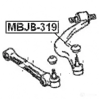 ремонтный комплект, несущие / направляющие шарниры FEBEST MBJB-319 1440023620 KIG9 SPS - Изображение 2