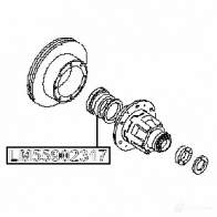 Выколотка подшипника колеса FEBEST lm55902317 4056111121031 1270608168 S 6PSTE - Изображение 2