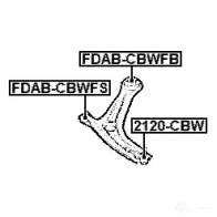 Шаровая опора FEBEST 1436947023 2120cbw KEO0 ZH - Изображение 2