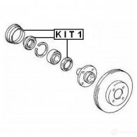 Уплотнение ступицы колеса FEBEST 4056111005669 kit1 0 OABSNQ 3827092 - Изображение 2