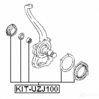 Ремкомплект поворотной цапфы FEBEST 3827090 4056111114170 M 0MF78P kituzj100 - Изображение 2