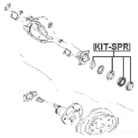 Подшипник приводного вала FEBEST kitspr 3827086 PFBM Q 4056111096018 - Изображение 2