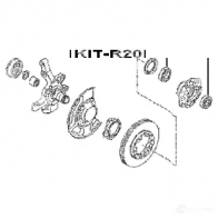 Подшипник приводного вала FEBEST 3827083 8AJPM ZG 4056111073460 kitr20 - Изображение 2