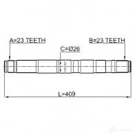 Приводной вал FEBEST 1424732402 S ZXIW 4056111129488 2112fociilh - Изображение 2