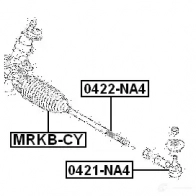 Рулевой наконечник FEBEST 0421na4 4056111024684 VM NEUFX 3823109 - Изображение 2