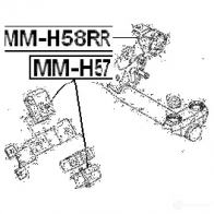 Подушка двигателя, опора FEBEST U6 OT946 4056111057187 mmh57 3827500 - Изображение 2
