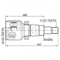 Шрус приводного вала, комплект FEBEST 2111fociimtrh 1270599000 4056111096704 JY P7MPC - Изображение 2