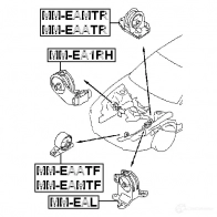 Подушка двигателя, опора FEBEST O GG8WC1 3827485 mmea1rh 4056111034560 - Изображение 2