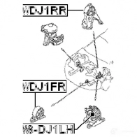 Подушка двигателя, опора FEBEST I 3YDXLY 3827484 4056111071886 mmdj1rr - Изображение 2