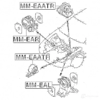 Подушка двигателя, опора FEBEST 4056111019178 1L C2P mmeal 3827494 - Изображение 2