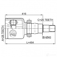 Шрус граната FEBEST XESIR M 2111ca220rh 3824705 4056111080468 - Изображение 2