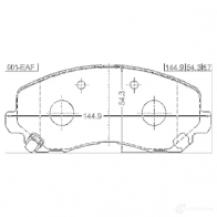 Тормозные колодки, комплект FEBEST 2 07NHD 0401eaf 4056111065564 3822959 - Изображение 2