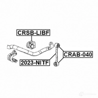 Стойка стабилизатора, тяга FEBEST P4 HCL 4056111111674 3824626 2023nitf - Изображение 2