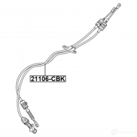 Трос, механическая коробка передач FEBEST 1440023223 21106-CBK IQVDM 3P - Изображение 2