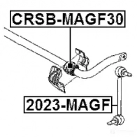 Стойка стабилизатора, тяга FEBEST 4056111086972 2023magf ZGWC CYI 3824623 - Изображение 2