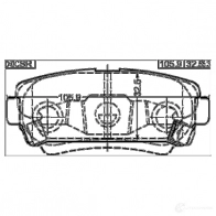 Тормозные колодки, комплект FEBEST YZ9C J 0401csr 3822957 4056111093000 - Изображение 2