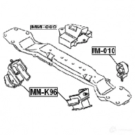 Подушка двигателя, опора FEBEST 3827441 7J VV5Y mm009 4056111100395 - Изображение 2