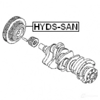 Шкив коленвала FEBEST 3826930 4056111064772 hydssan RMD 3J - Изображение 2