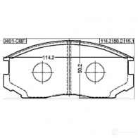 Тормозные колодки, комплект FEBEST 0401cbf 4056111090214 3822954 C8 63PLP - Изображение 2