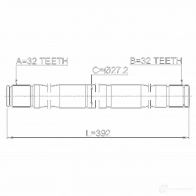 Приводной вал FEBEST LZ LCQ 3824593 2012seblh - Изображение 2