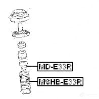 Отбойник амортизатора FEBEST mde33r DWXF X 3827402 4056111026268 - Изображение 2