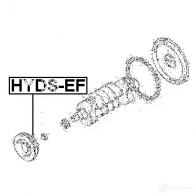 Шкив коленвала FEBEST hydsef 3826924 ER19 L1 4056111033327 - Изображение 2