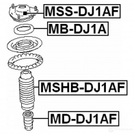 Отбойник амортизатора FEBEST mddj1af 3827401 FY L91 4056111069524 - Изображение 2