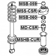 Отбойник амортизатора FEBEST 4056111077895 YB 193WQ 3827398 mdcsr - Изображение 2