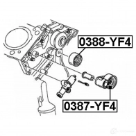 Обводной ролик приводного ремня FEBEST 0388yf4 4056111063089 NBLSU E 3822953 - Изображение 2
