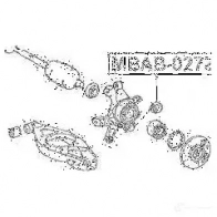 Втулка крепления рычага управления FEBEST mbab027z 8OI 2XN 3827360 4056111040134 - Изображение 2
