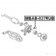 Втулка крепления рычага управления FEBEST JZY 4FB mbab027rub 3827359 4056111057521 - Изображение 2