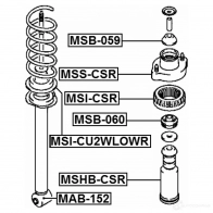Втулка амортизатора FEBEST 4056111101651 mab152 78K 1B96 3827318 - Изображение 2