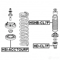 Тарелка пружины FEBEST 40UT 1 hsiacctourf 1439266878 - Изображение 2